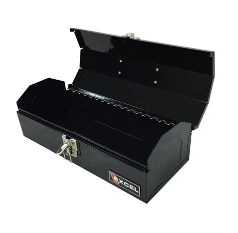 excel tb109 black 14 inch portable steel tool box black|Excel TB109 .